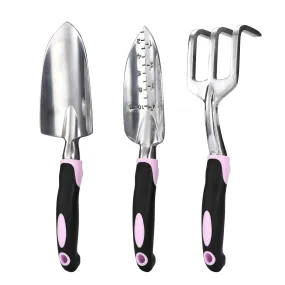 - Garden Tool Set - Heavy Duty 3-Piece Gardening Kit - Aluminum Alloy Spade