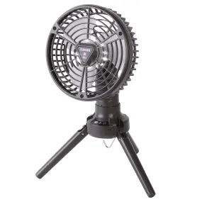 10400mAh Portable Camping Fan with LED Light and Tripod