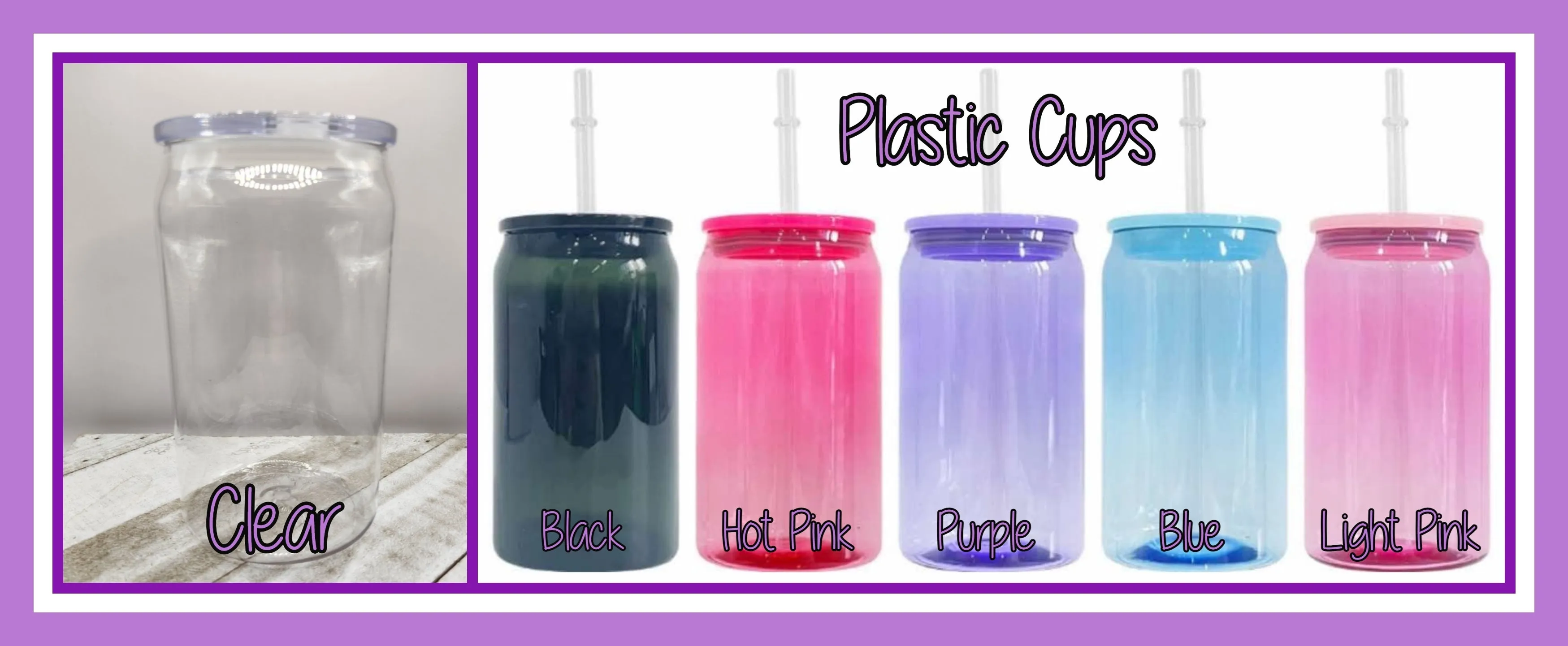 16oz Glass or Plastic Cup-S WARS (Silhouette)