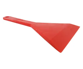 235076 Red Ergonomic 7.40" Single Edge (3.40") Celcon Plastic Sealant Scraper