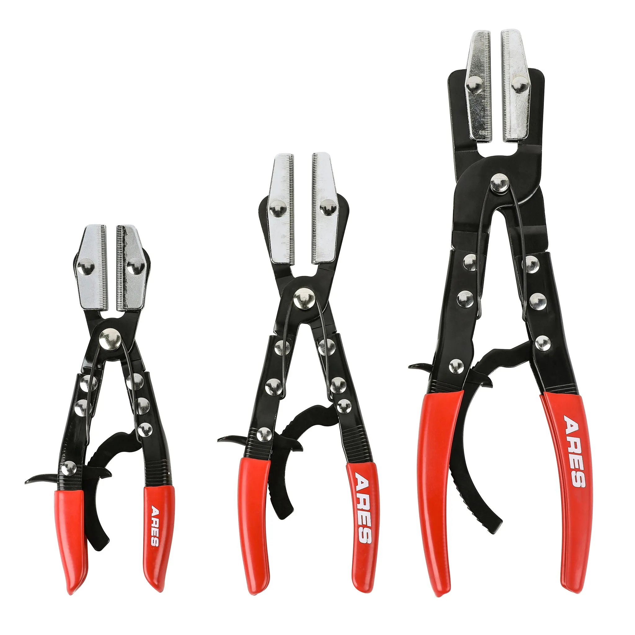 3-Piece Ratcheting Hose Pinch Pliers Set