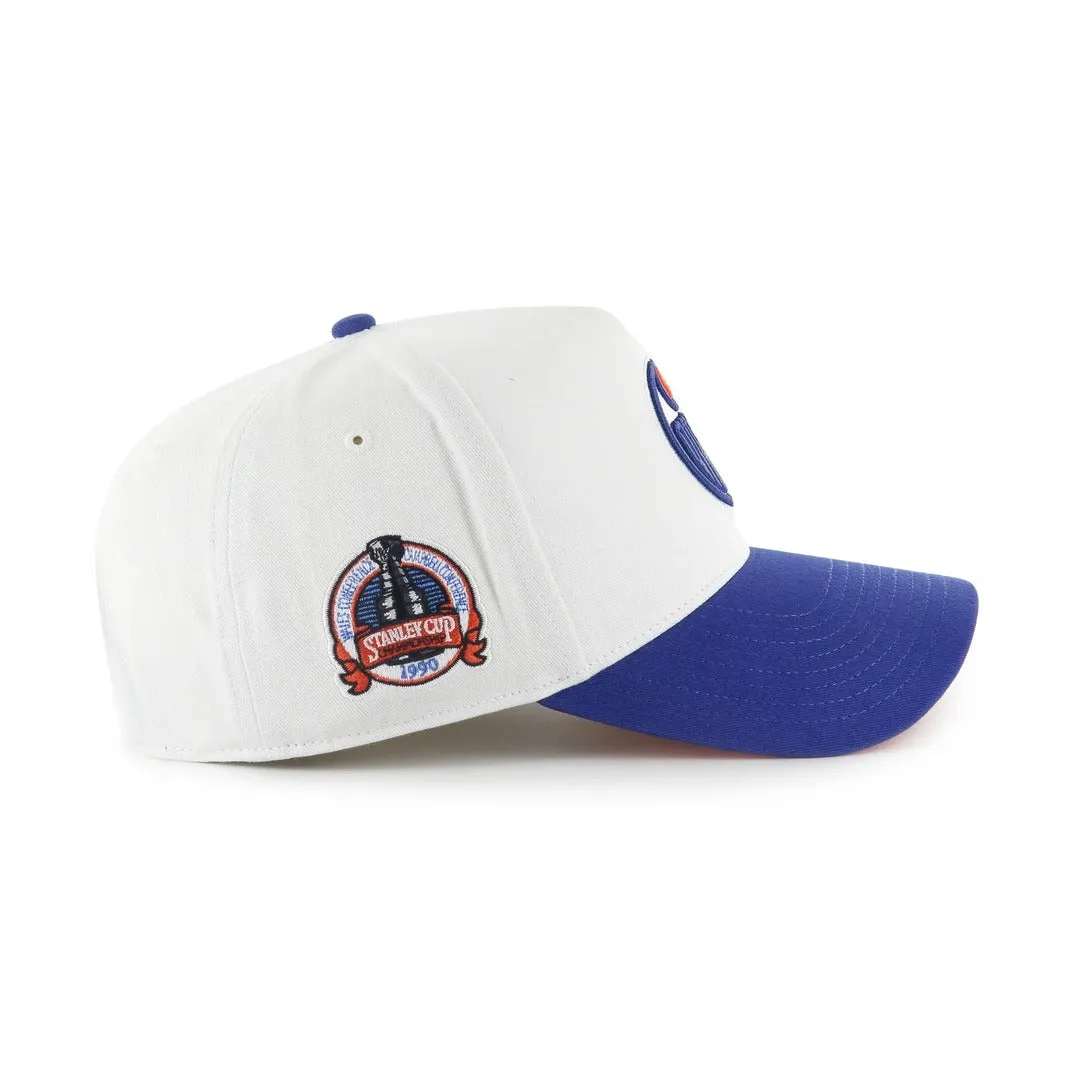 '47 Brand Men's NHL Edmonton Oilers White-Out MVP Sure Shot Snapback Hat