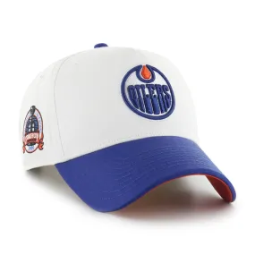 '47 Brand Men's NHL Edmonton Oilers White-Out MVP Sure Shot Snapback Hat