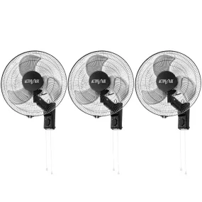 Active Air ACFW16HDB Heavy-Duty 16 Inch 3 Speed Metal Wall Mount Tilting Fan (3)