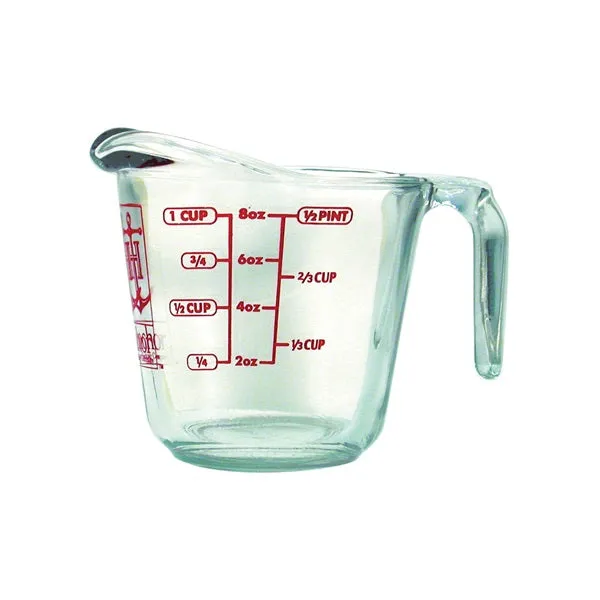 Anchor Hocking 551750L13 Measuring Cup, Glass, Clear