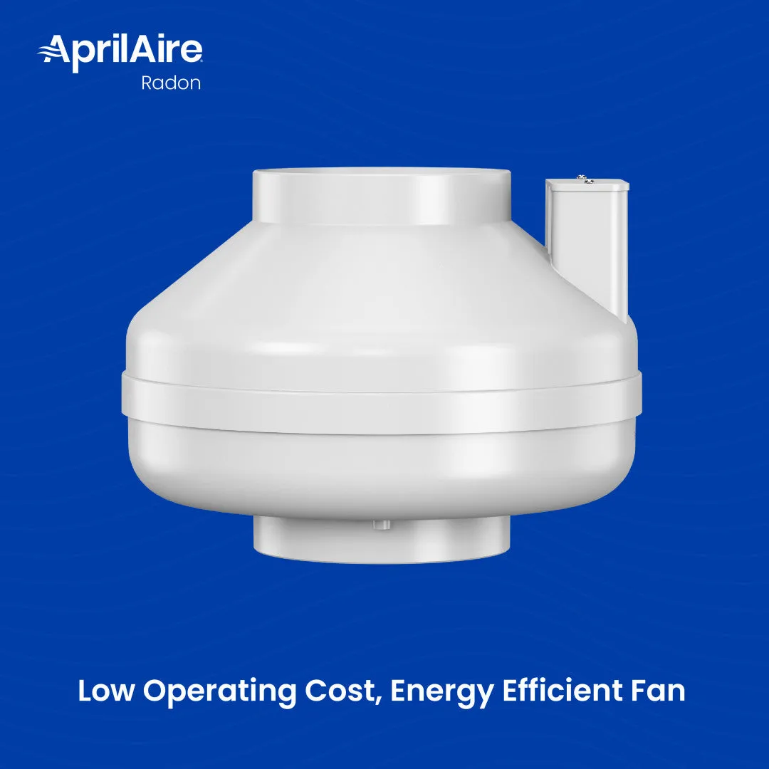 AprilAire ARN25F Radon Mitigation Fan, Basement, Crawlspace or Slab Application, Indoor/Outdoor, 1500 and 2500 Square Feet