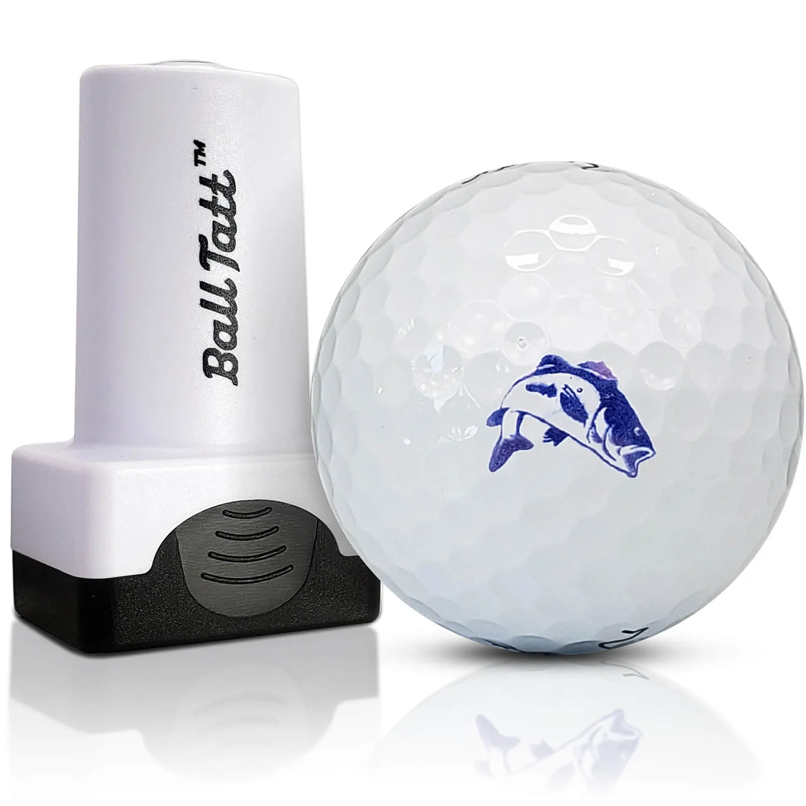 Bass Fish Golf Ball Stamp