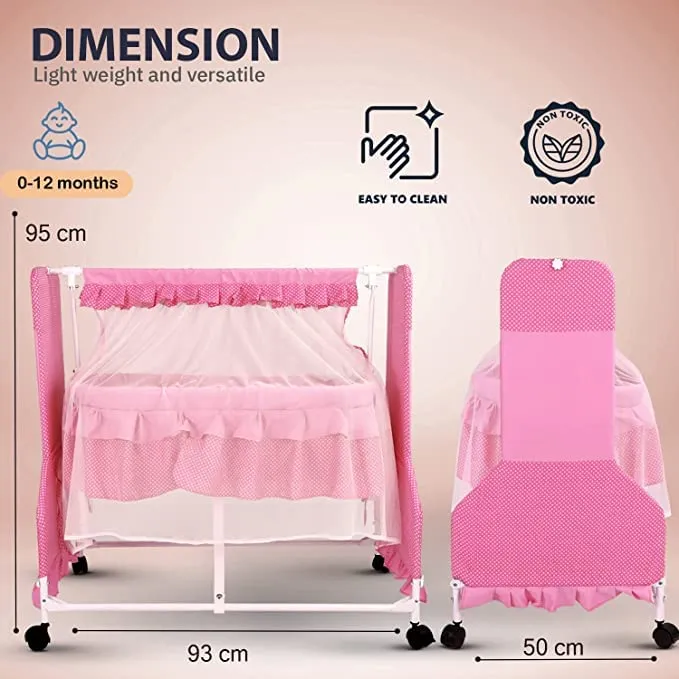 Baybee Cradle for Newborn Baby| Baby Swing Cradle with Mosquito Net