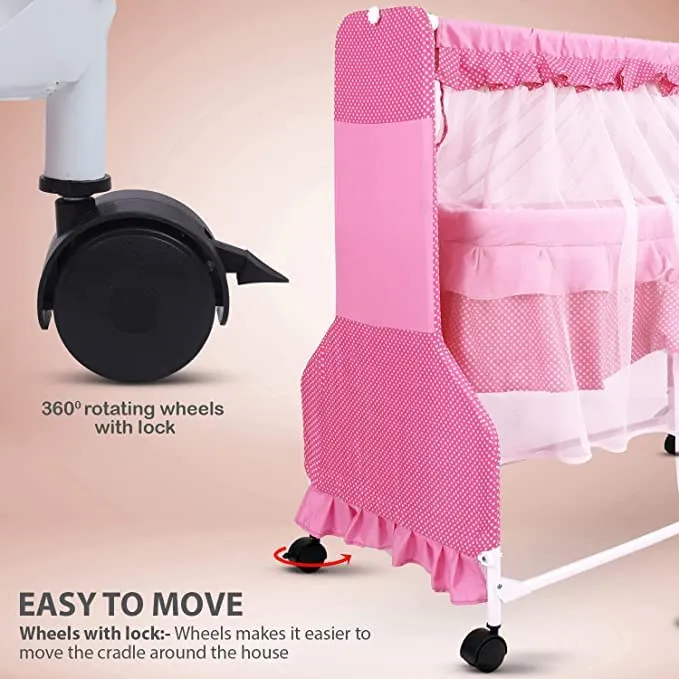 Baybee Cradle for Newborn Baby| Baby Swing Cradle with Mosquito Net