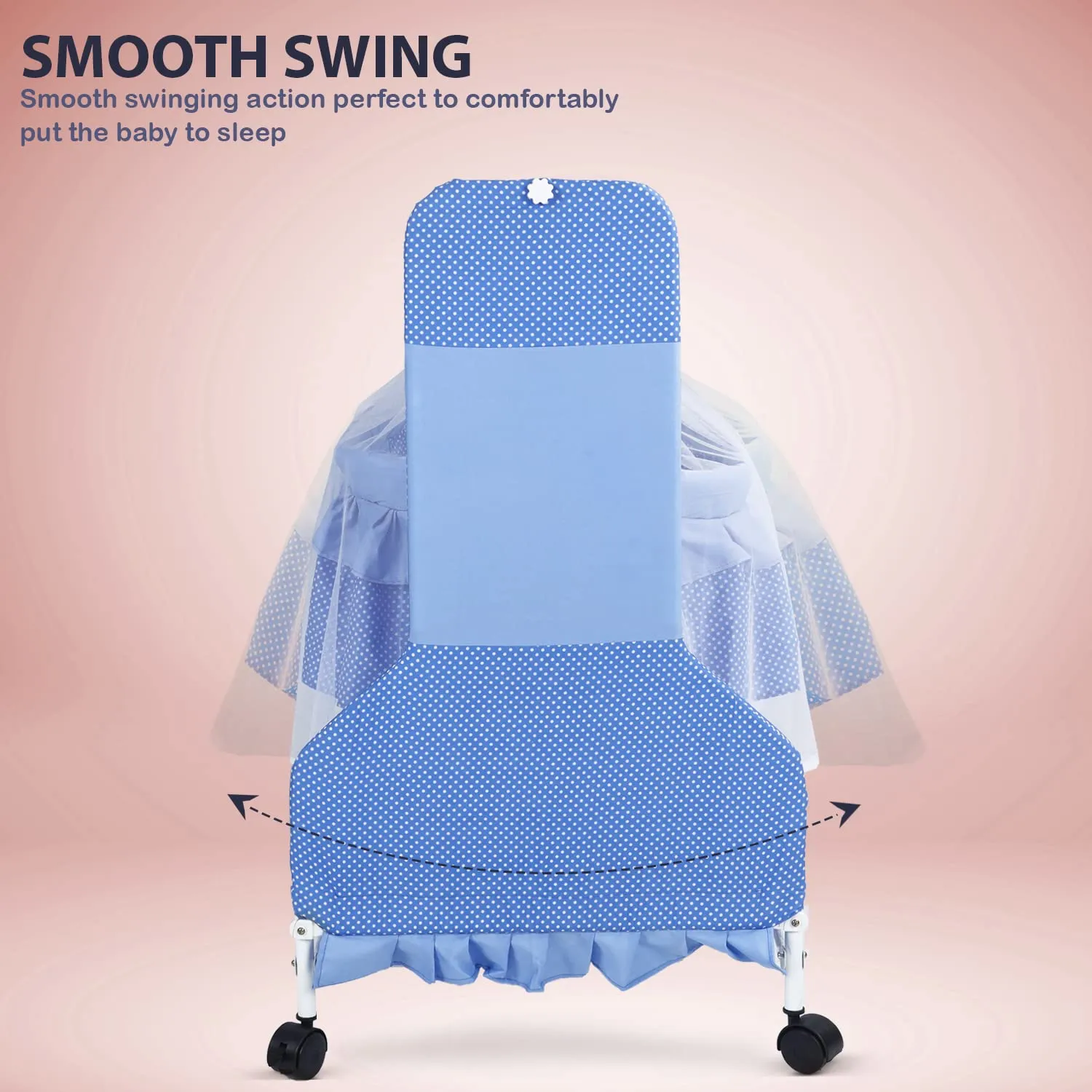 Baybee Cradle for Newborn Baby| Baby Swing Cradle with Mosquito Net