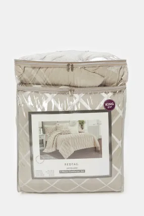 Beige 7 Piece Comforter Set (7 Piece)