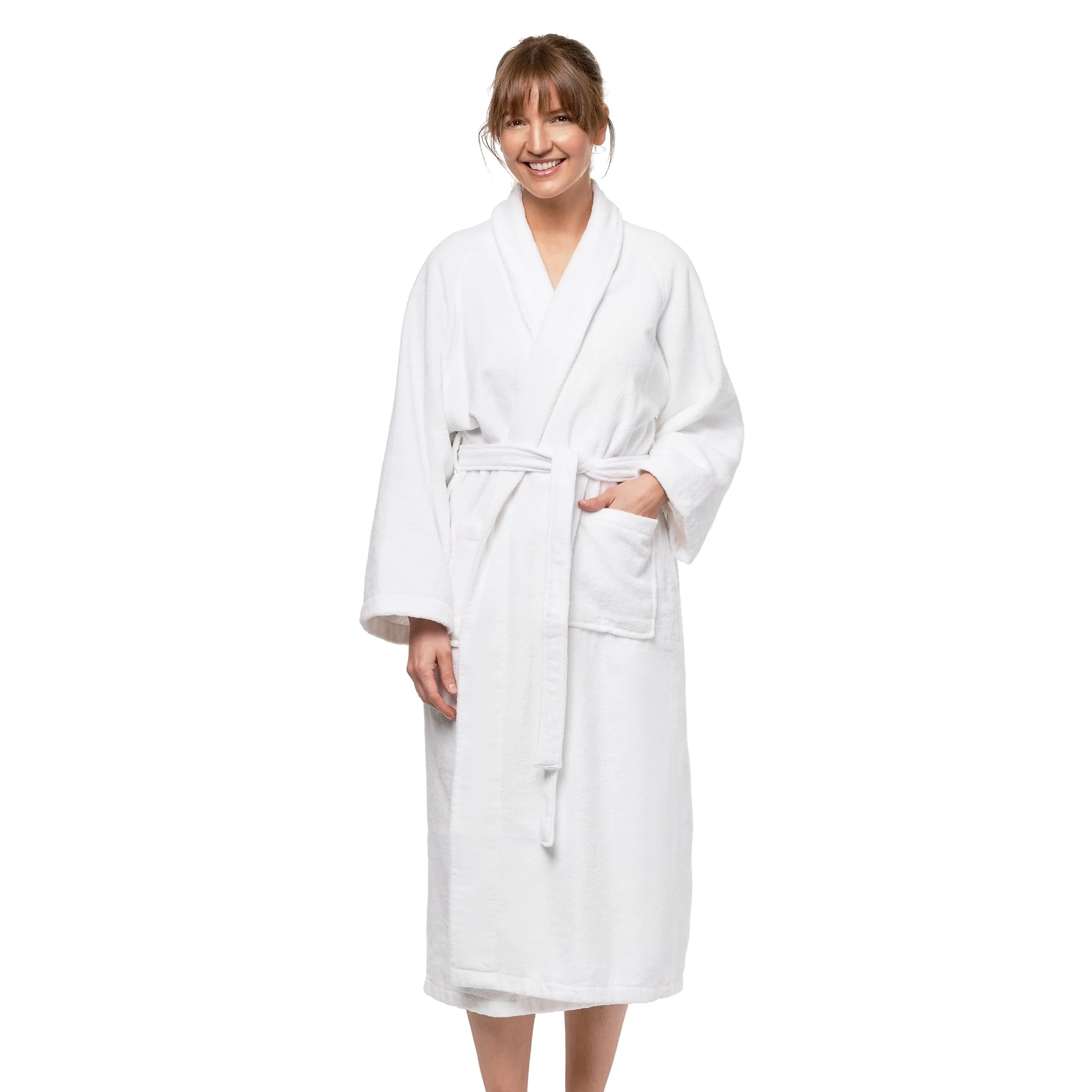 Ben Kaufman Velour Kimono Robe - Bathrobes for Men & Women - Hotel & Spa Quality Cotton Robe - Unisex Bathrobe for At-Home Luxury - Soft & Plush Lightweight Bathrobe - Velour, Plain