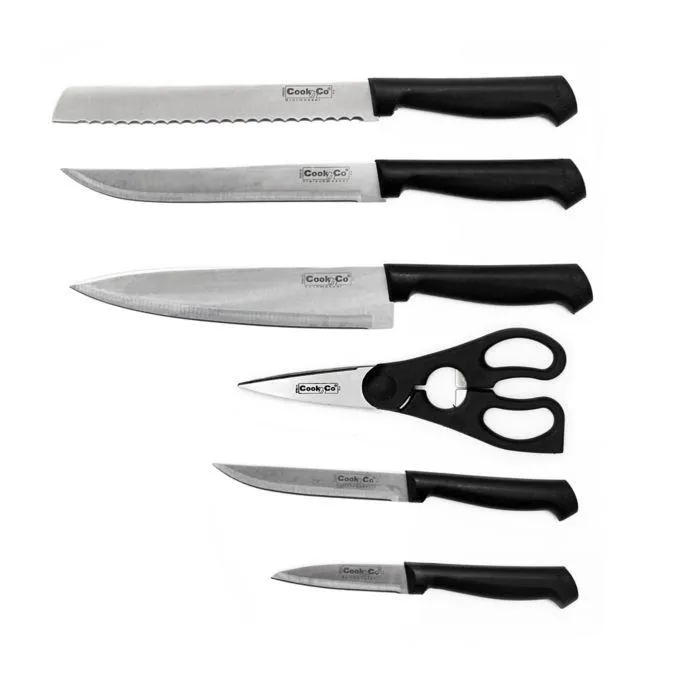 BergHOFF Ergonomic 7Pc Stainless Steel Knife Block