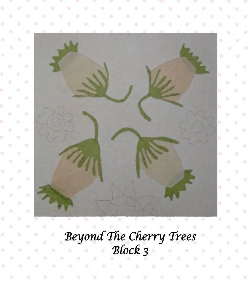 Beyond The Cherry Trees Block of the Month - Complete Pattern