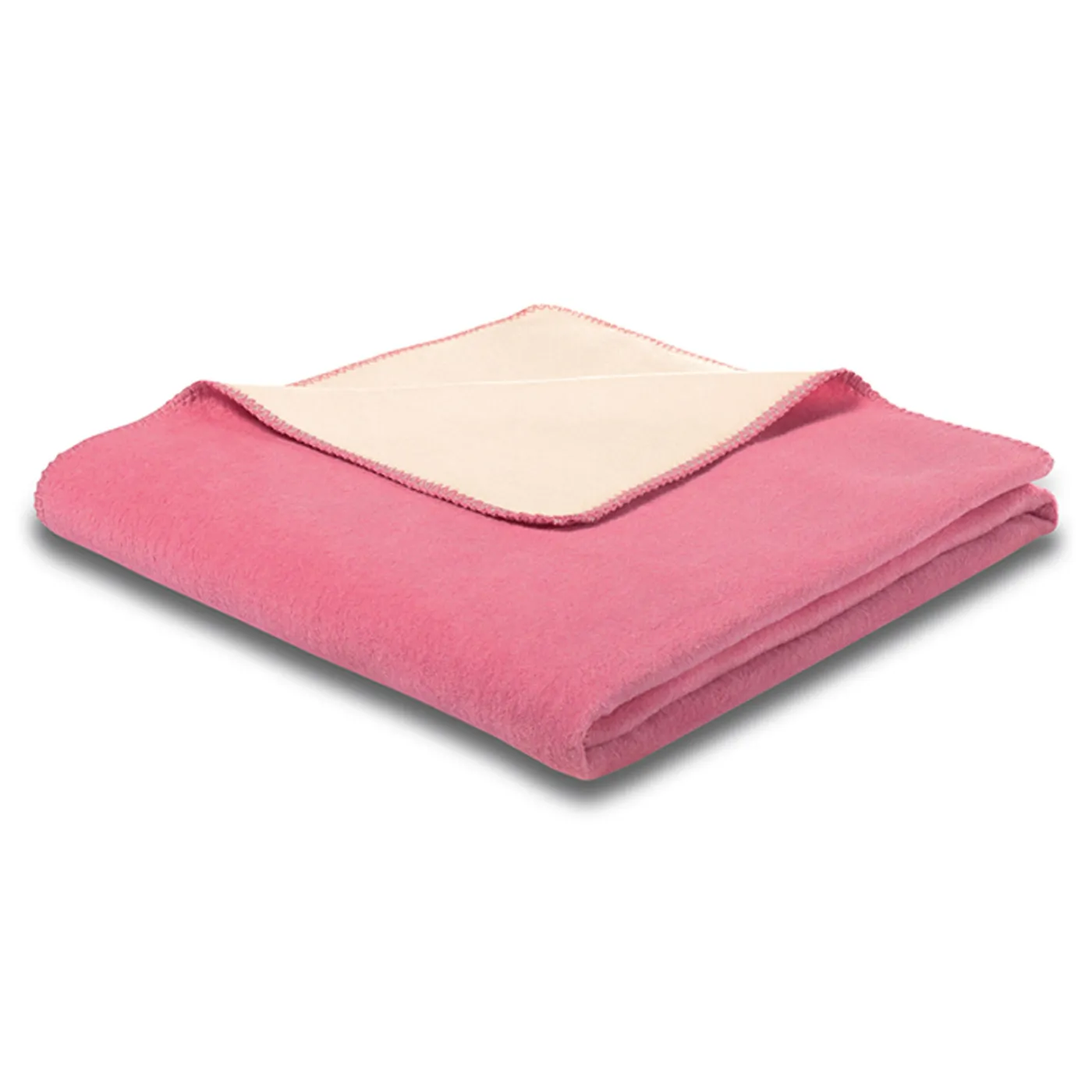 Biederlack Wohndecke Pink Ecru | 150x200