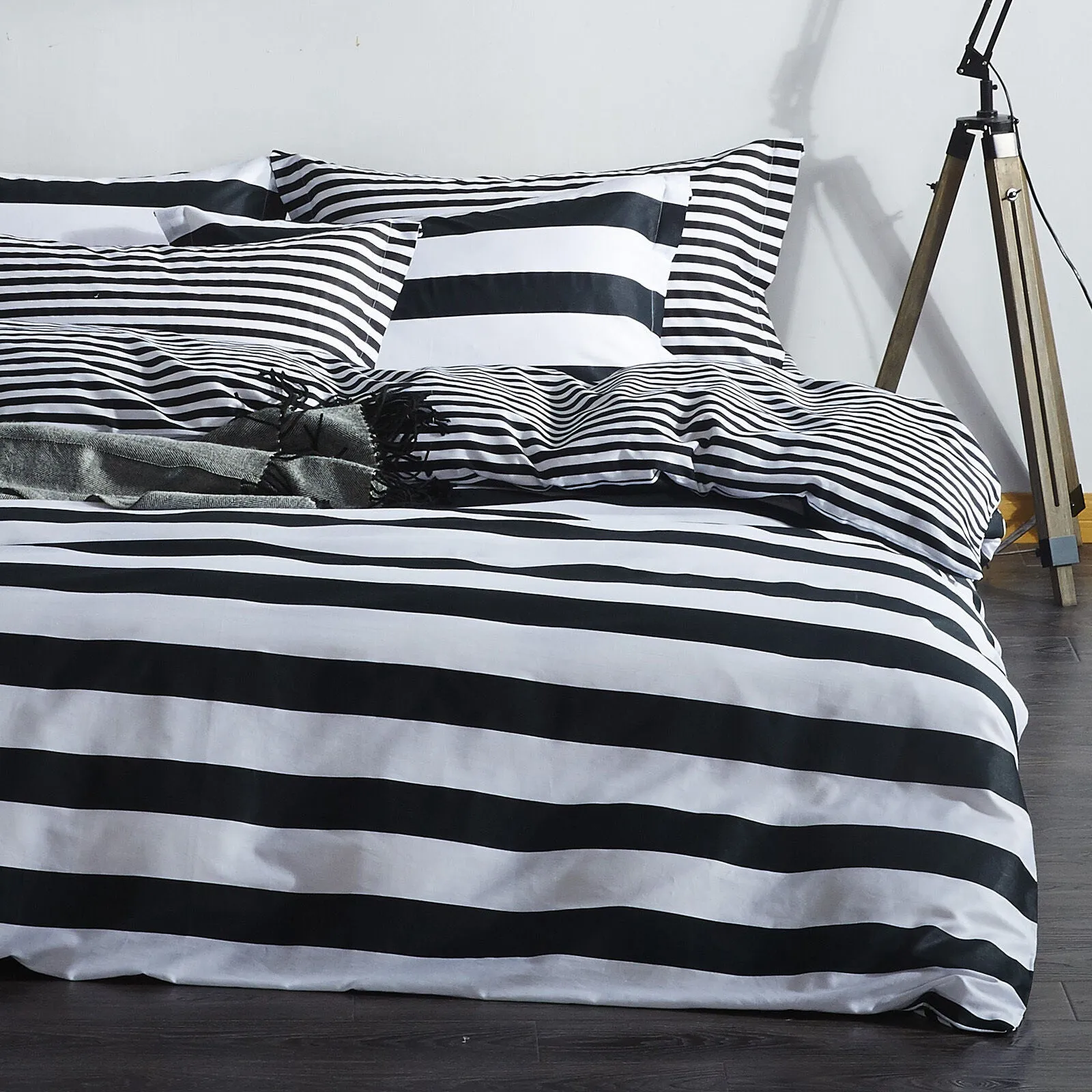 Black White Duvet Cover Set Twin Queen King Bedding Set 100% Cotton and Linens