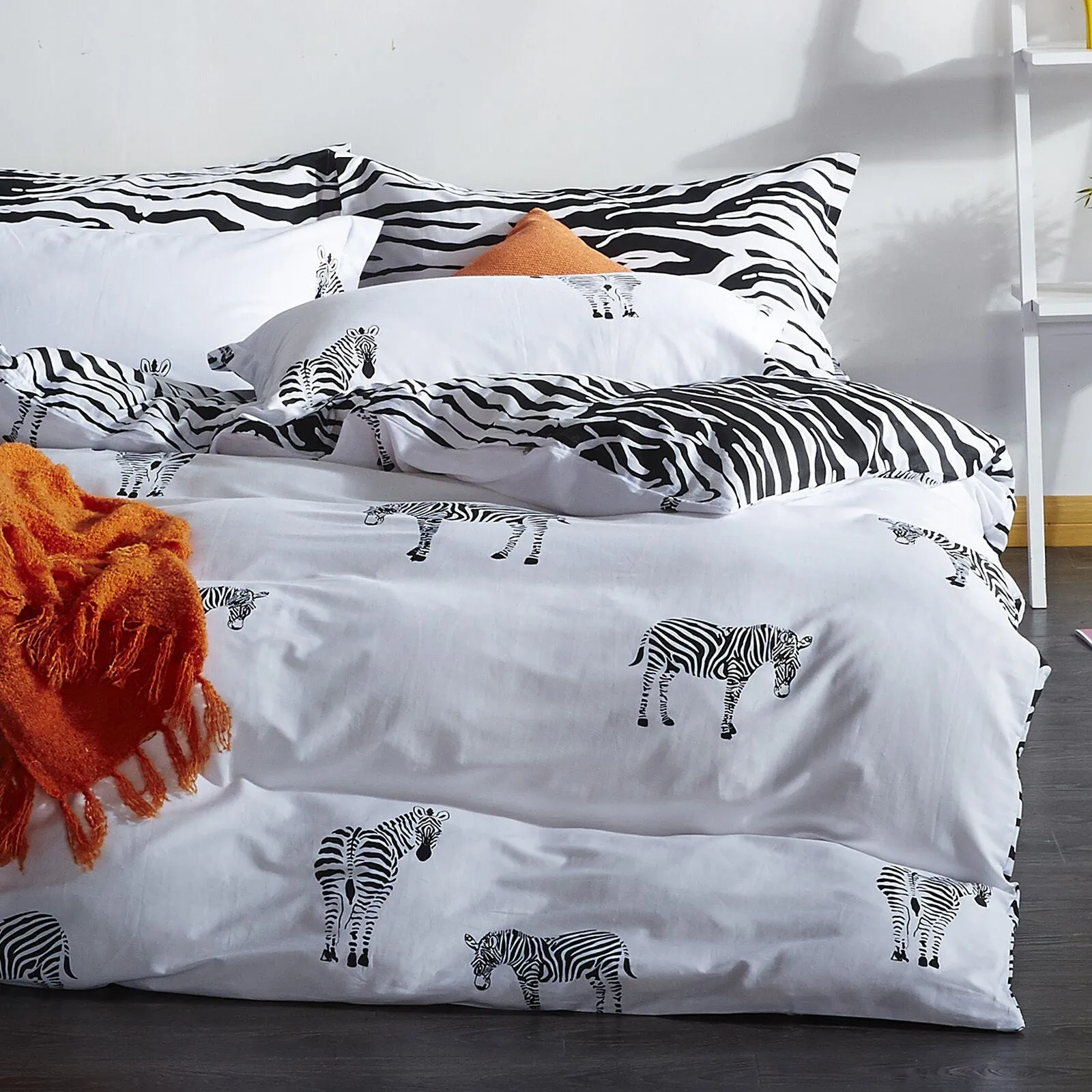 Black White Duvet Cover Set Twin Queen King Bedding Set 100% Cotton and Linens