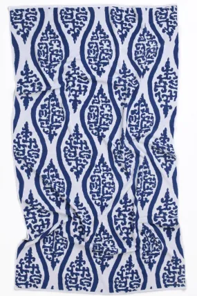 Block Print/Indigo Ombre Beach Towel