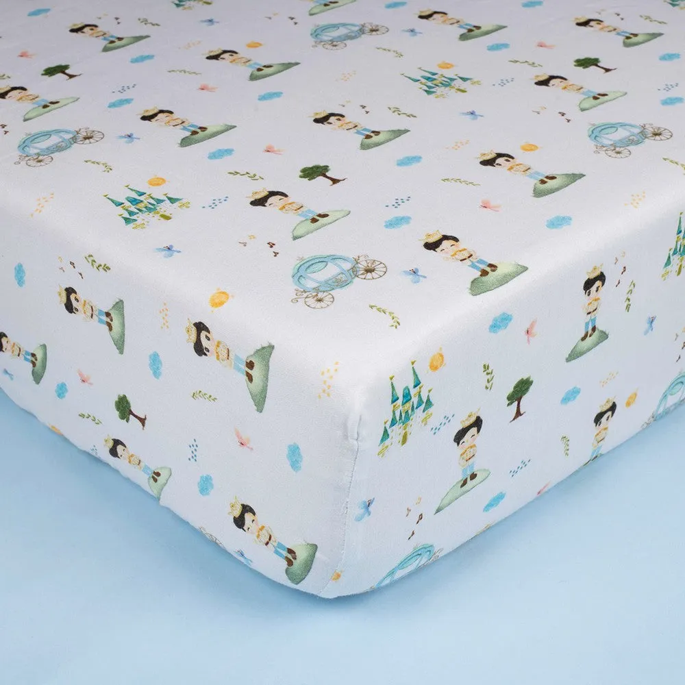 Blue The Little Prince Organic Cotton Cot Bedding Set