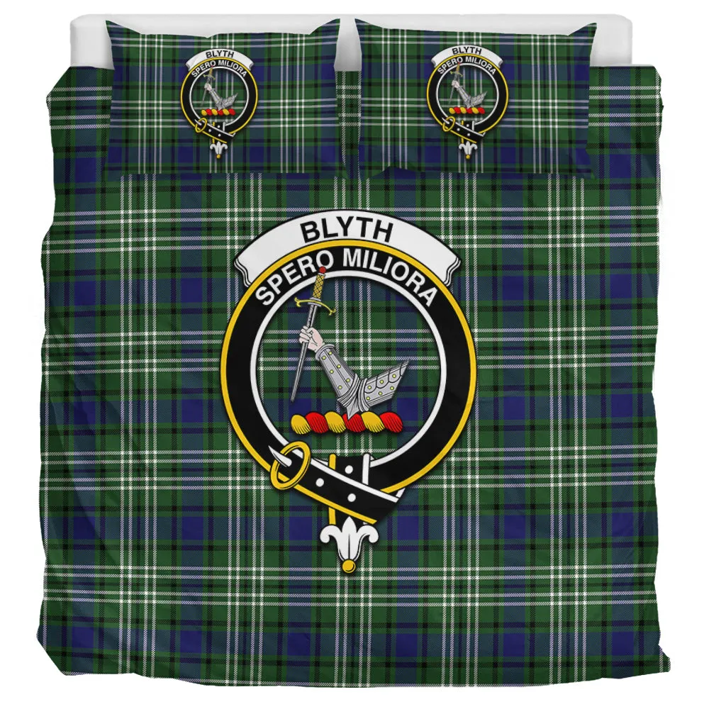 Blyth Tartan Bedding Set with Family Crest