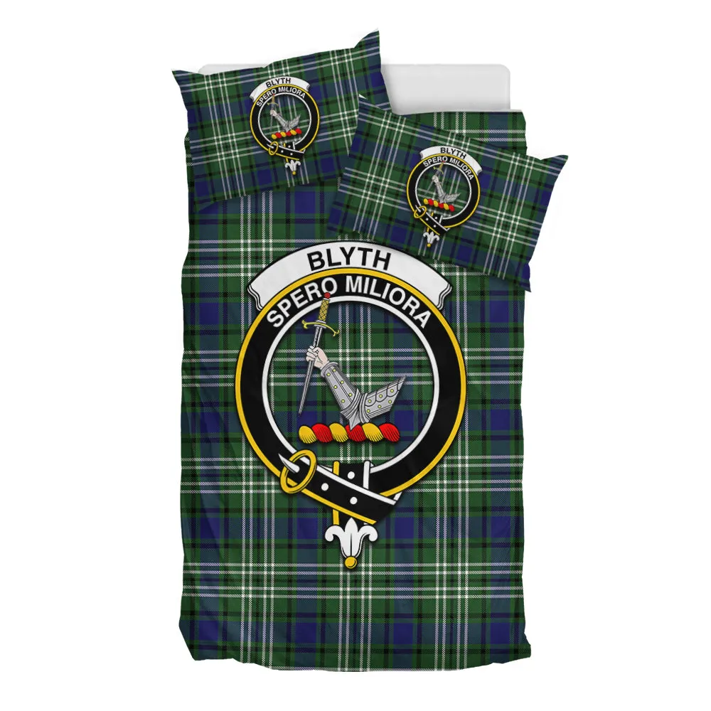 Blyth Tartan Bedding Set with Family Crest