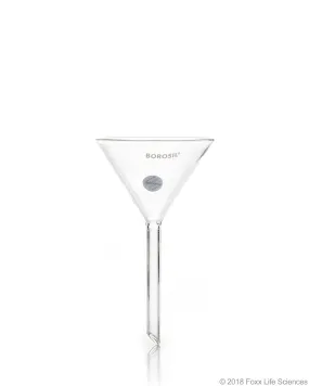 Borosil® Funnels - Short Stem - Plain - 60 deg 75 MM - ISO 4798 - 3.3 Borosilicate glass 20/CS