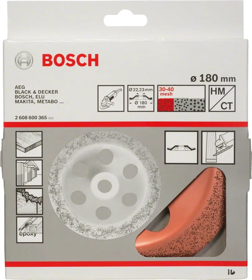 Bosch Professional | Carbide Grinding Head Angle Grinder 180mm Fine