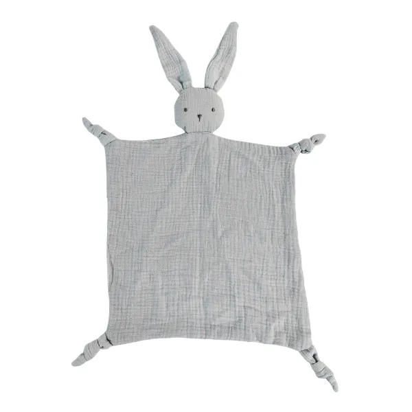 Bubsy Bunny Muslin Comforter Blue 30x30cm