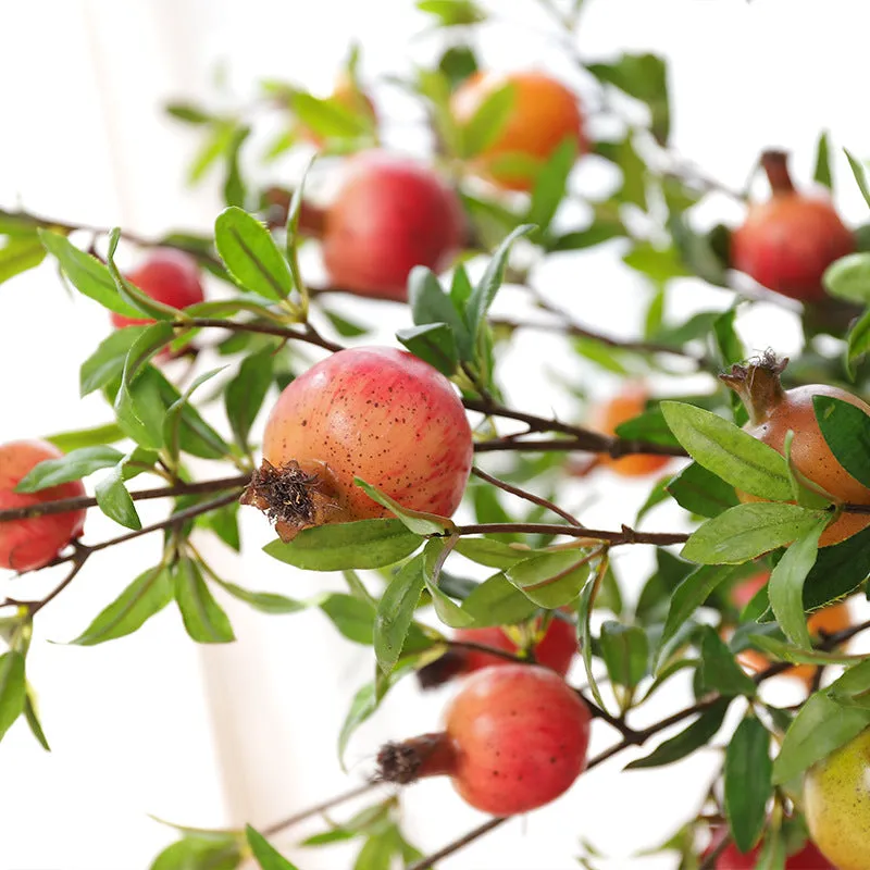 Bulk AM Basics Artificial Pomegranate Branches 37 Inch Wholesale