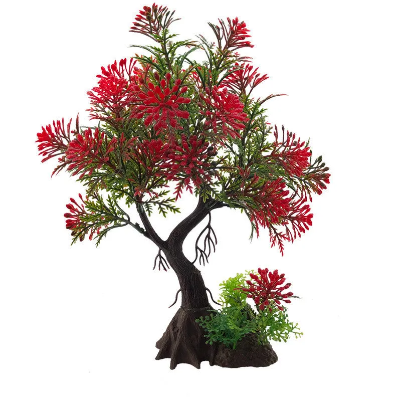 Bulk Aquarium Artificial Green Tree Plants Decoration Wholesale