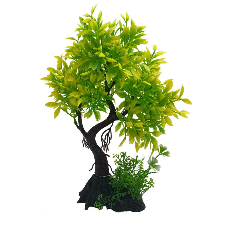 Bulk Aquarium Artificial Green Tree Plants Decoration Wholesale