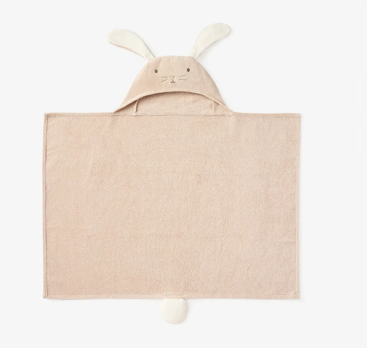 Bunny Hooded Baby Bath Towel Wrap (0-24M)