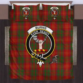 Burns Tartan Bedding Set with Family Crest