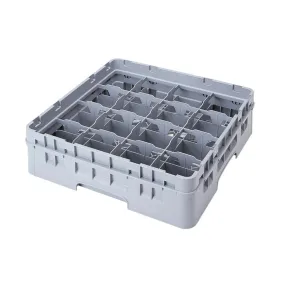 Cambro 16C414151 Cup Rack with 16 Compartments, Grey