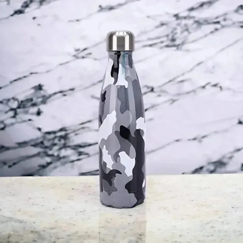 Camouflage Cola Metal Water Bottle (500 ml)