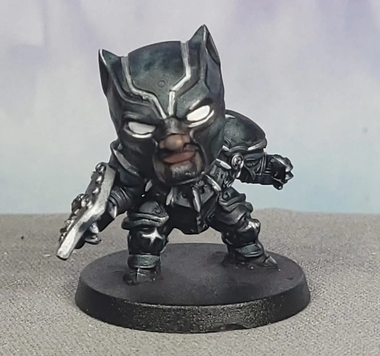 Capsule Chibi - Black Panther Knight (Hammer Shield)