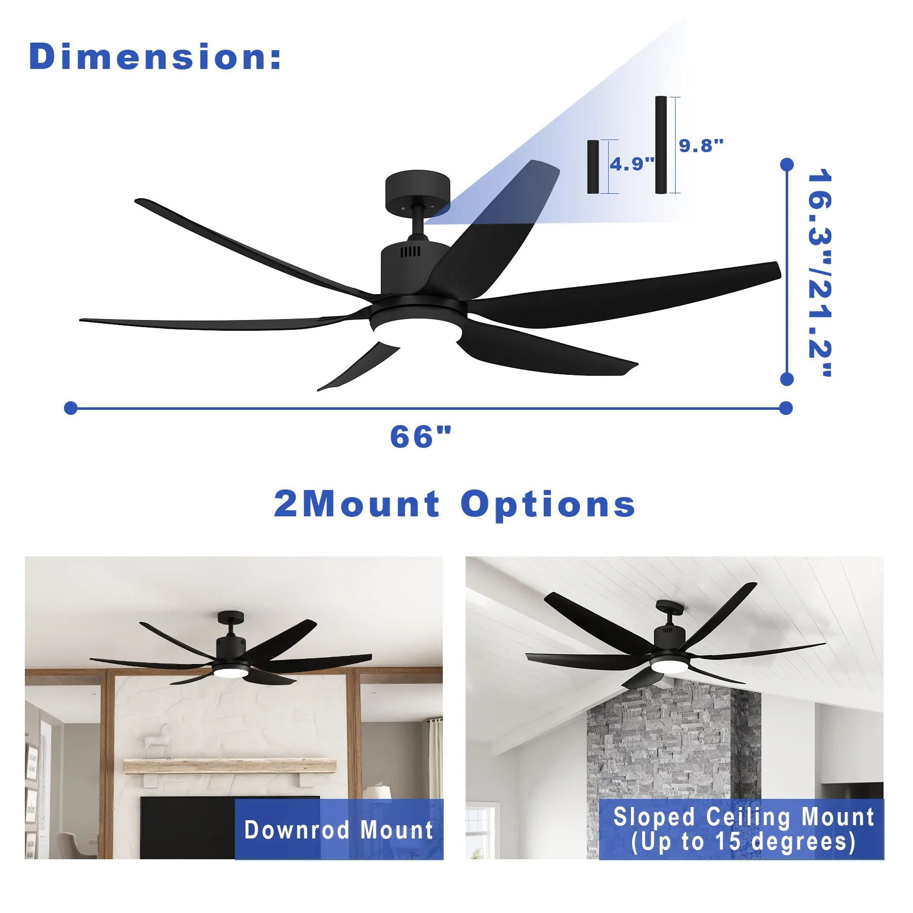 Ceiling Fan with LED Lights