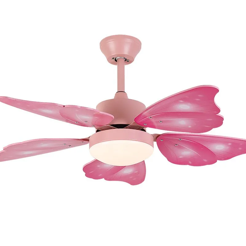 Children's Butterfly-Themed Ceiling Fan Lamp - A Creative Addition to Kids' Room Decor