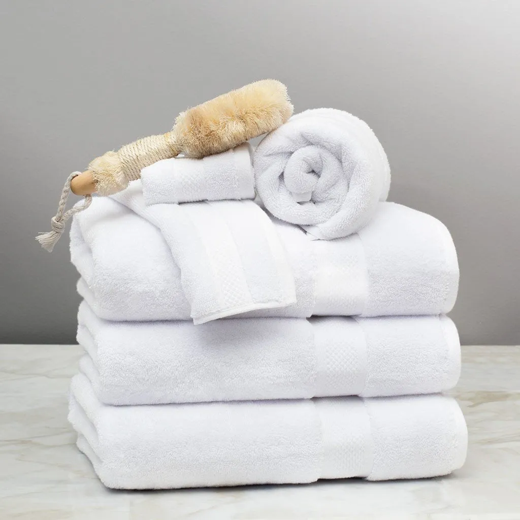 Classic White Towel Essentials Bundle (2 Wash   2 Hand   2 Bath Towels)