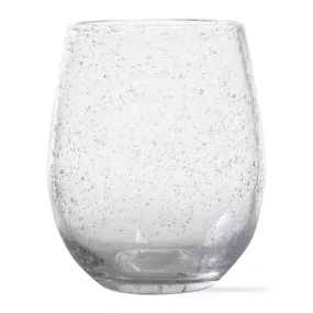 Clear Bubble Glass Stemless Glasses, Set of 6