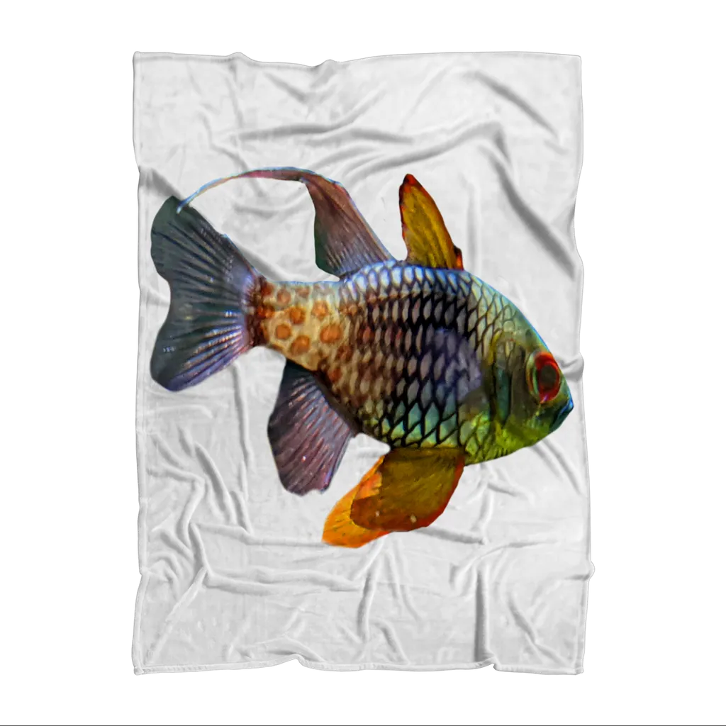 Colored Fish Sublimation Throw Blanket