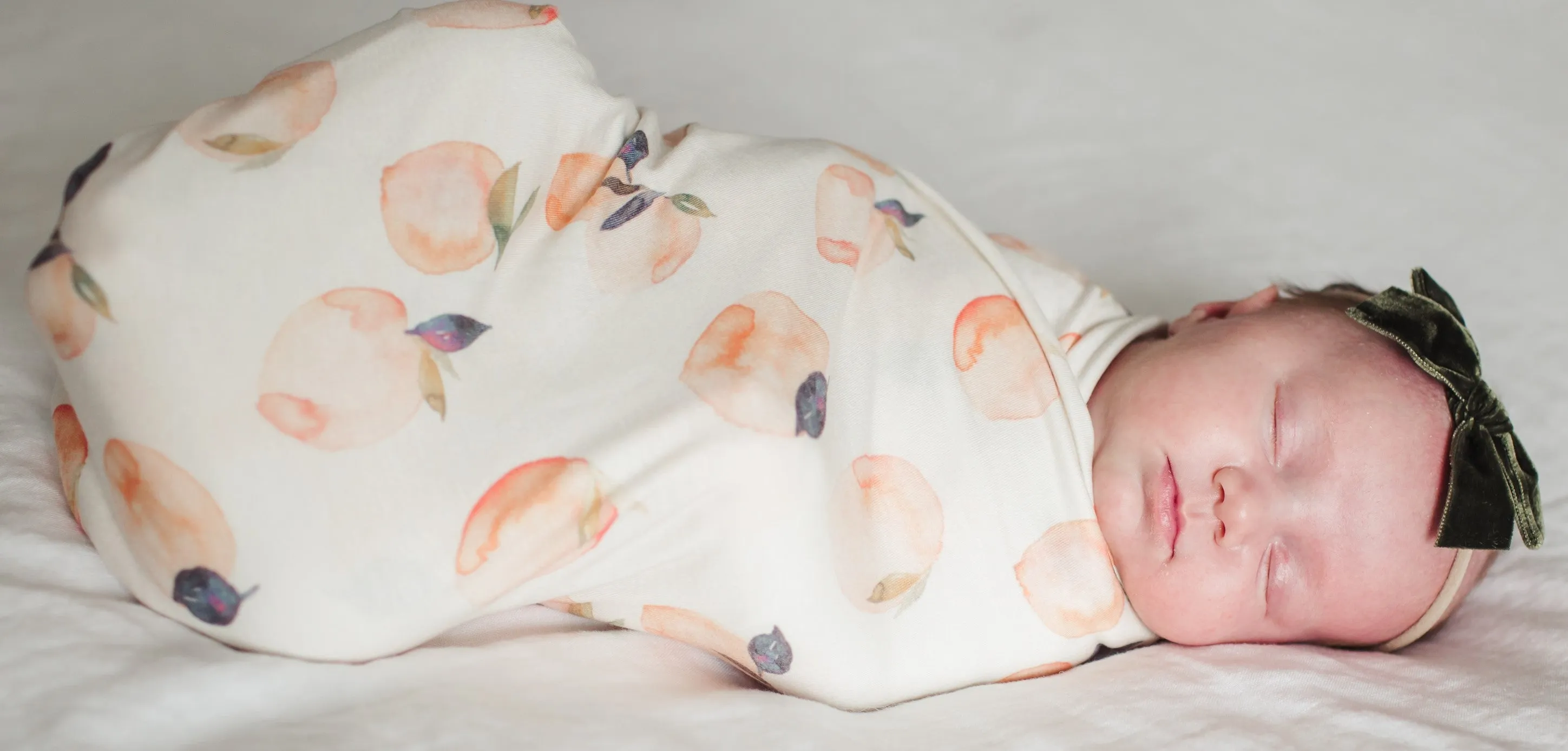 Copper Pearl Caroline (Peaches) Knit Swaddle Blanket