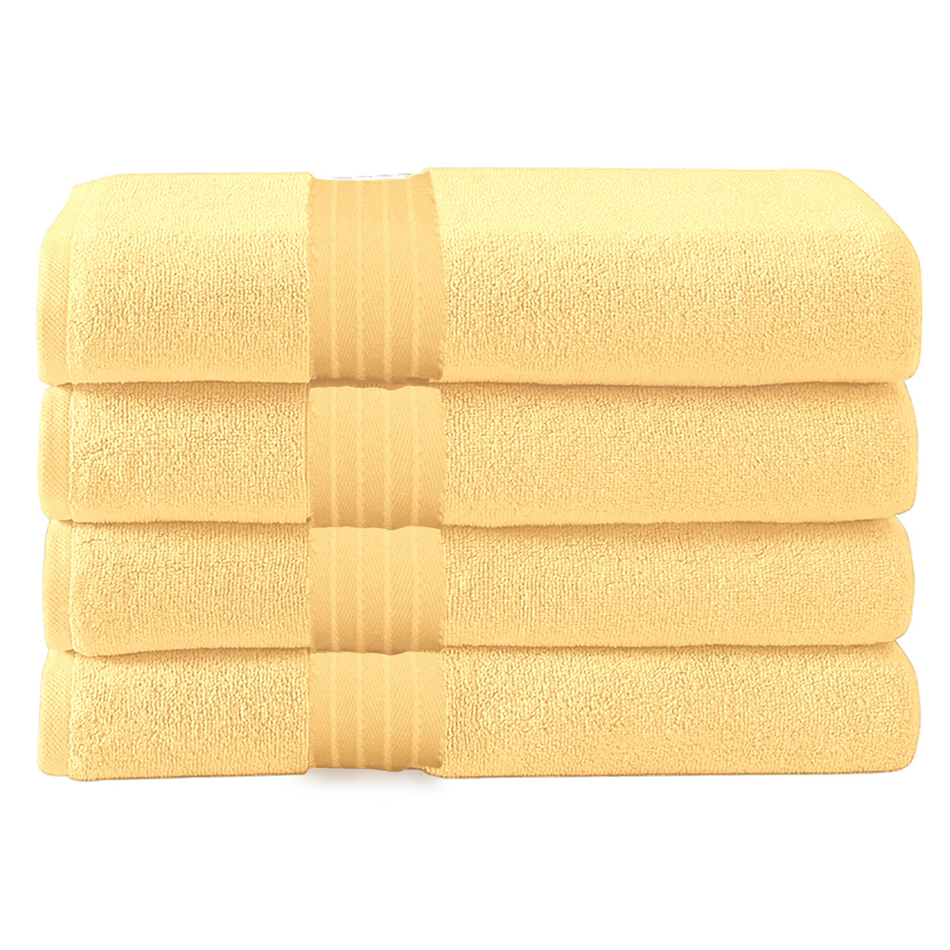 Cotton Bath Towel 70x140 CM 4 Piece Set, Mango