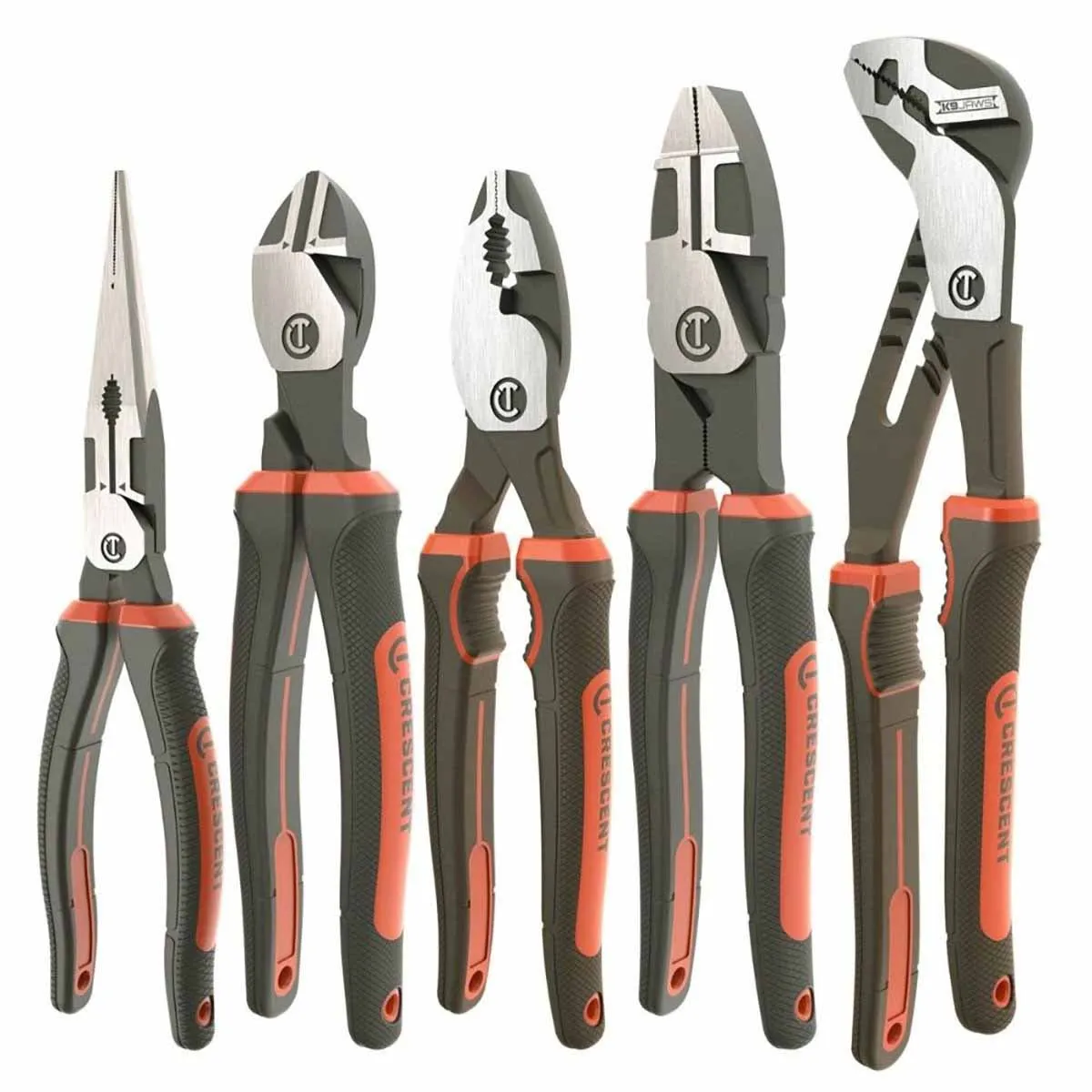 Crescent Z2SET5CG 5 Pc. Z2 Mixed Dual Material Plier Set