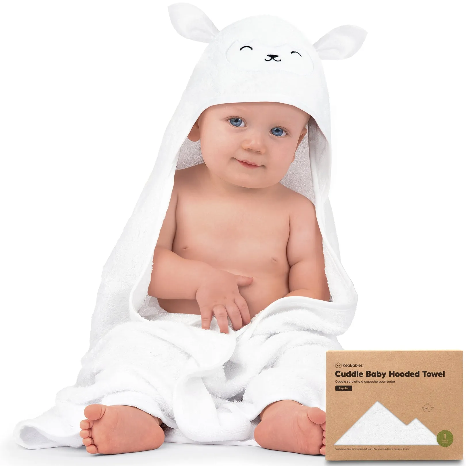 Cuddle Baby Hooded Towel - Lamb