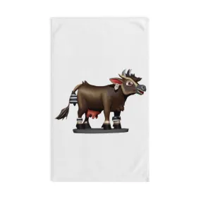 Dark Brown Cow Hand Towel