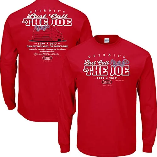 Detroit Hockey Fans. Last Call at The Joe Red T-Shirt