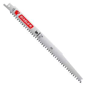 Diablo 9 in. Bi-Metal Pruning & Clean Wood Reciprocating Saw Blade 5 TPI 1 pc