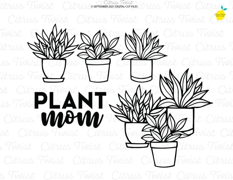 Digital Cut file - PLANT MOM - September 2021