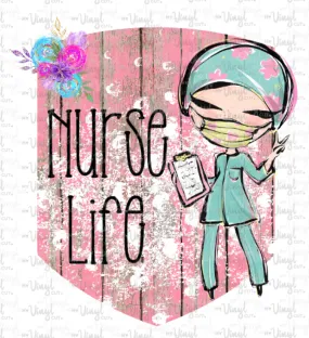 Digital Download Nurse Life JPG PNG file